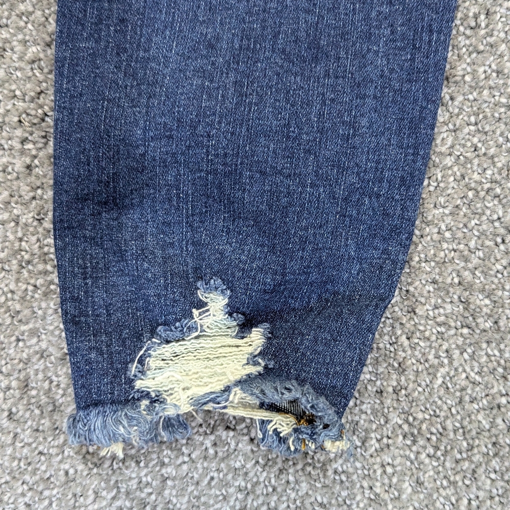 Lascana Blue Distressed Boyfriend Jeans for Women - Picture 6 of 6